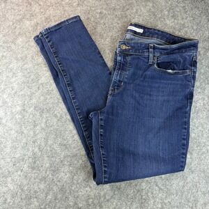 Levi's Women's 711 Skinny Jeans Size 34x32 Mid Rise Blue Stretch ‎ Denim